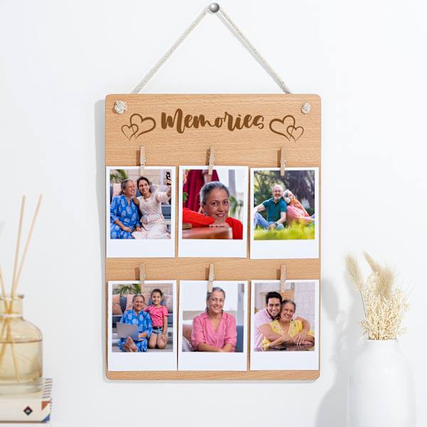 Personalized Wooden Memory Board For Mom
