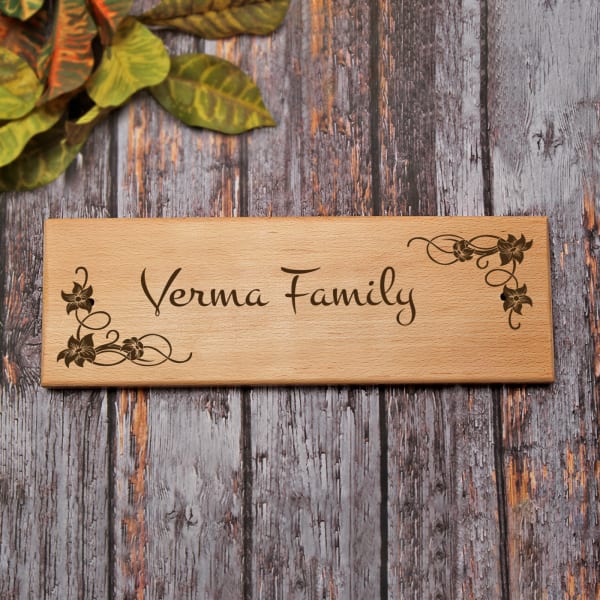 customised name plate for home india