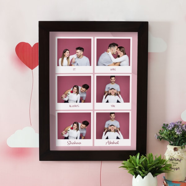 Personalized Wooden Photo Frame Gift/Send Home and Living Gifts Online