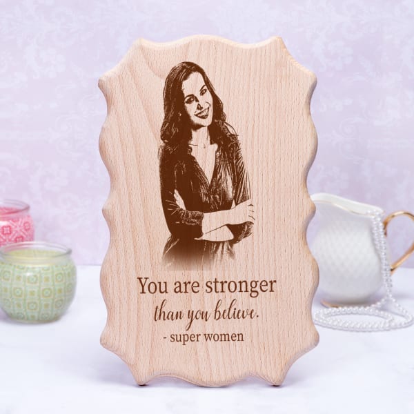 Personalized wooden photo frame
