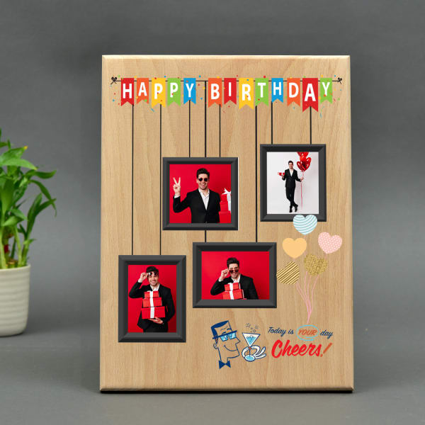 Personalized Wooden Photo Frame for Birthday