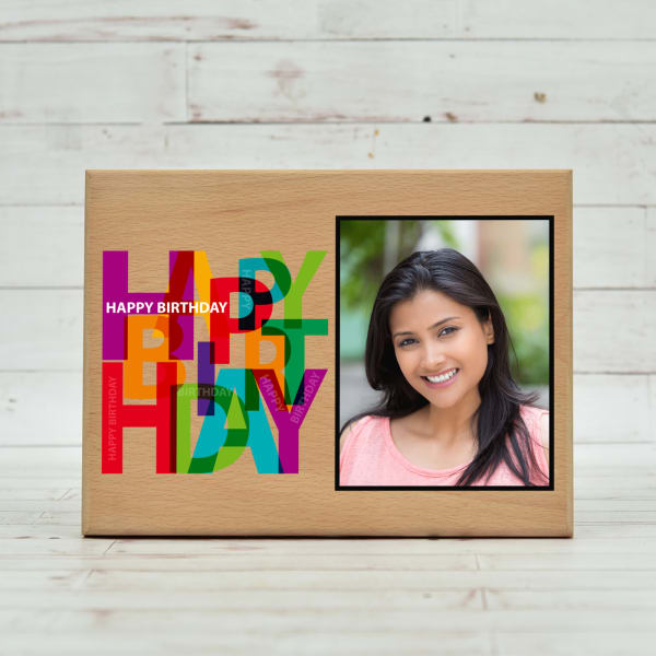 Personalized Wooden Photo Frame for Birthday