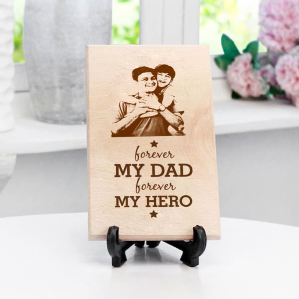 Personalized Wooden Photo Frame for Dad