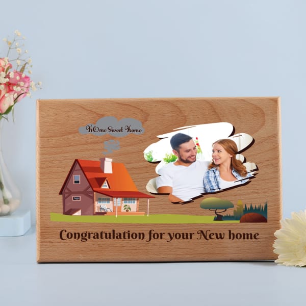 Personalized Wooden Photo Frame for Housewarming