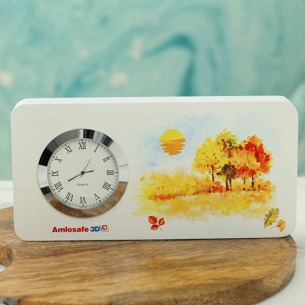 Personalized Wooden Table Clock