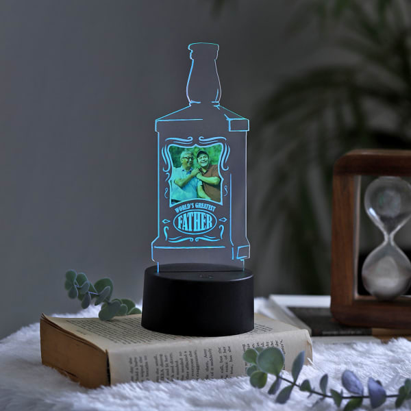 Personalized World's Greatest Father LED Lamp