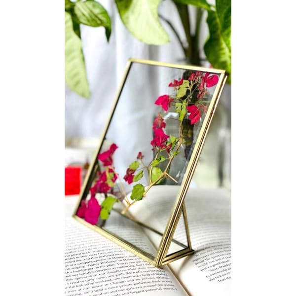 Photo Frame With Stand - Brass - Single Piece