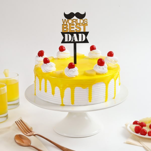 Pineapple Punch Cream Cake For Papa The Great (1 kg)