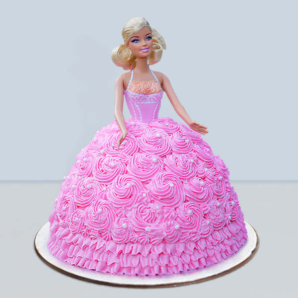 Pink Rose Dress Barbie Cake (2 Kg)