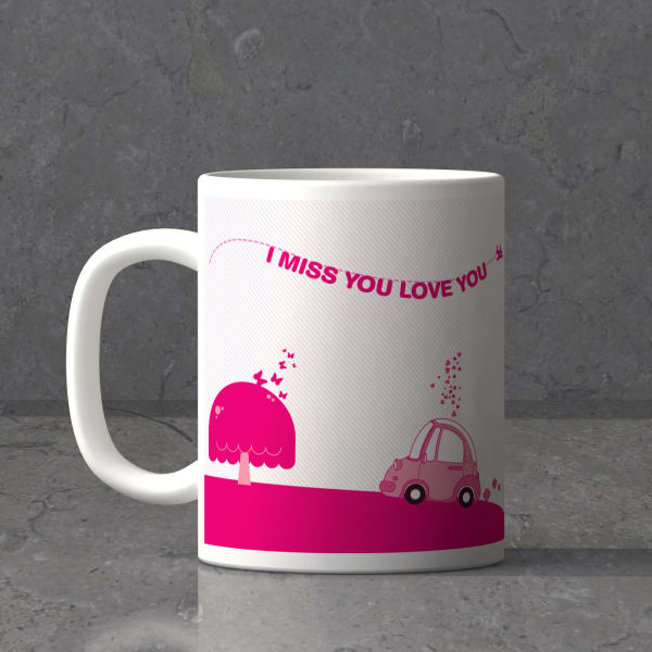 Pink tree Personalized Missing you Mug