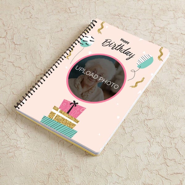 Pink Wrapped Gifts Personalized Notebook