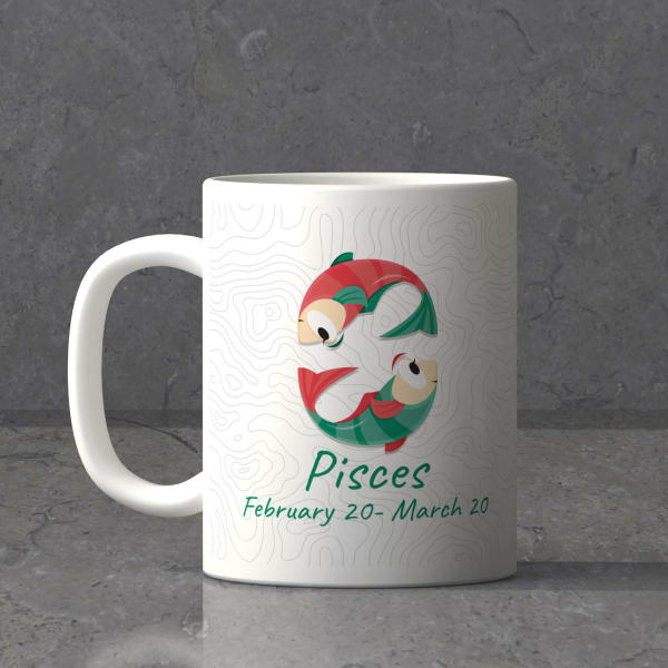 Pisces Sun Sign Birthday Mug