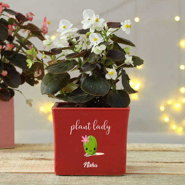 Plant Lady Personalized Planter
