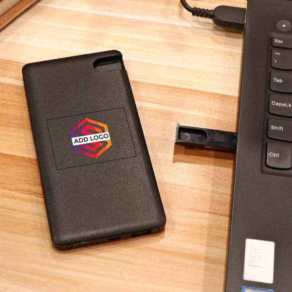 Power Bank 5000mAh with 16 GB Flash Drive - Customized with Logo