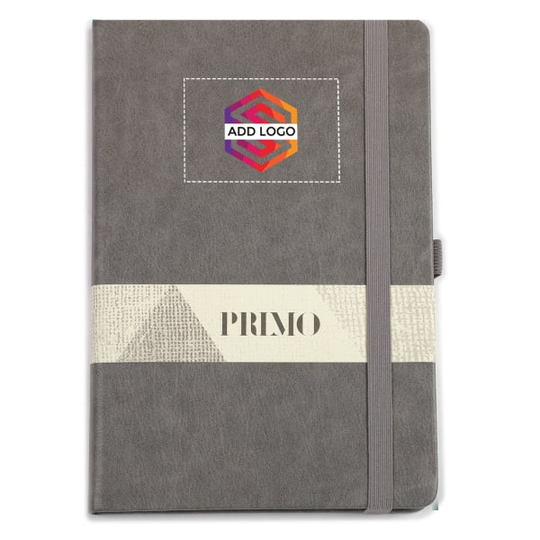 Primo A5 Grey Premium Diary - Customized with Logo