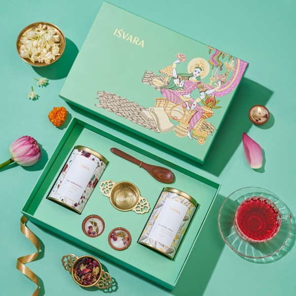 Prosperity And Wellness Goddess Lakshmi Tea Set