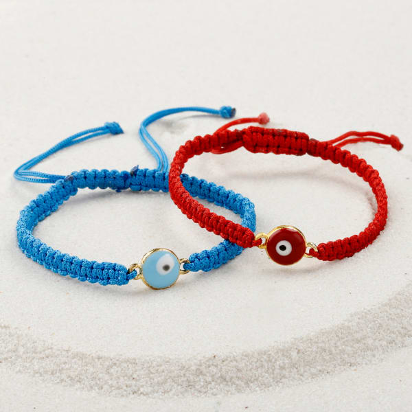 Protective Evil Eye Rakhi Set Of 2