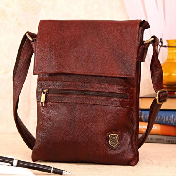 pure leather sling bags for ladies