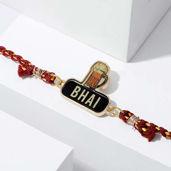 Quirky Beer Bro Rakhi