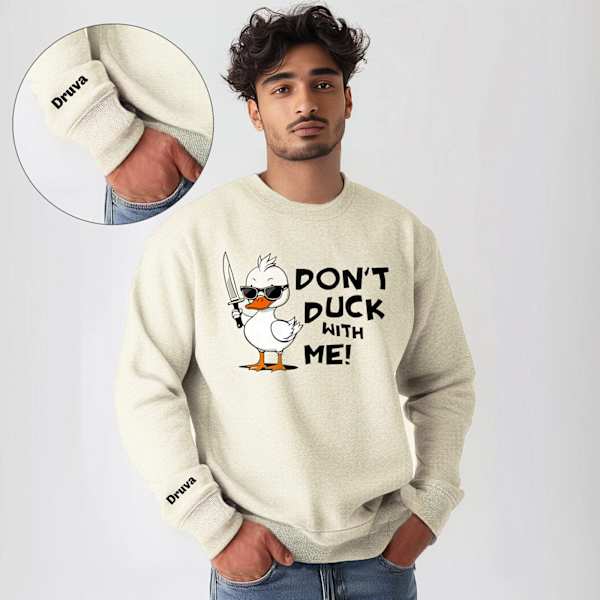 Quirky Comfort Personalized Unisex Sweatshirt - L