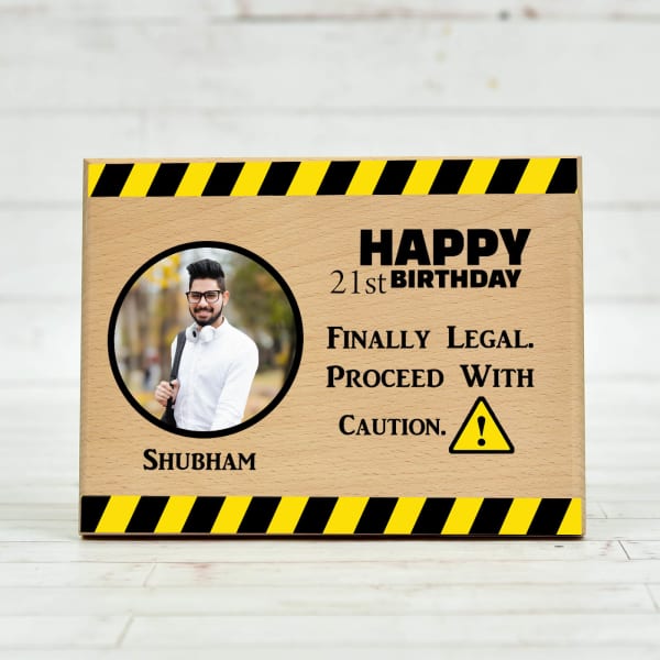Quirky Personalized Birthday Wooden Frame