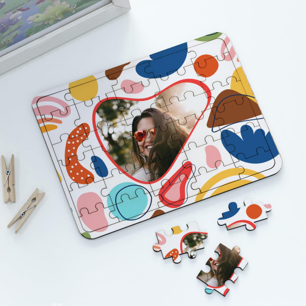 Quirky Personalized Wooden Jigsaw Puzzle