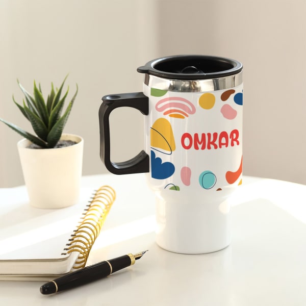Quirky Stainless Steel Travel Mug