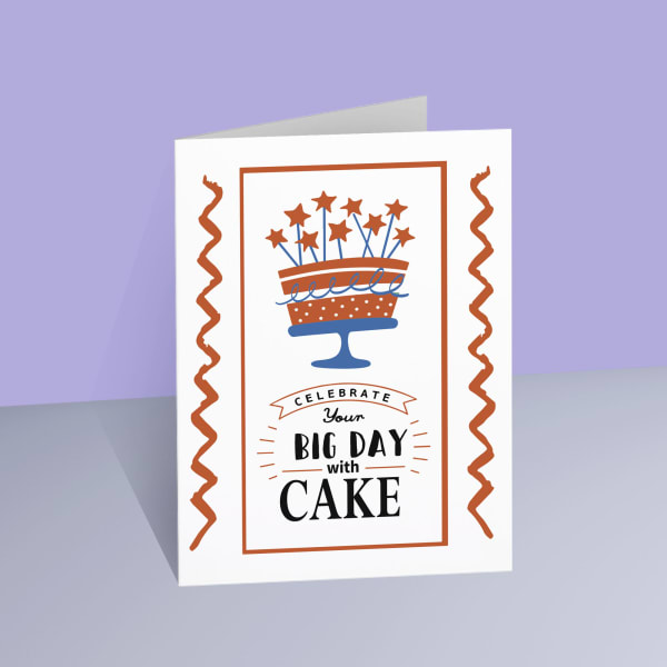 Quirky Wishes Personalized A5 Birthday Laminated Card