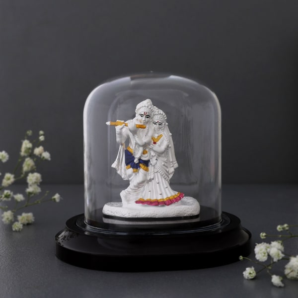 Radha Krishna 999 Pure Silver Idol
