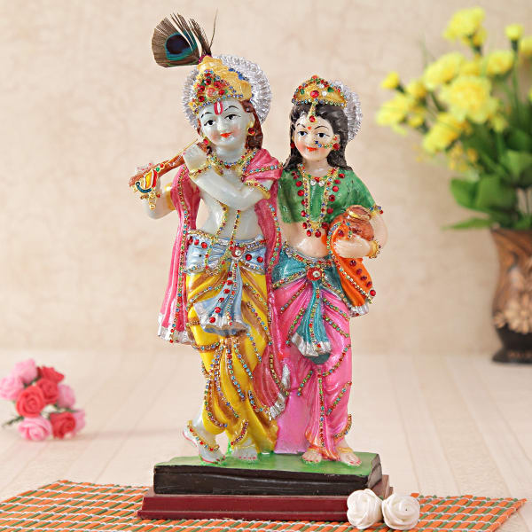 resin krishna statue