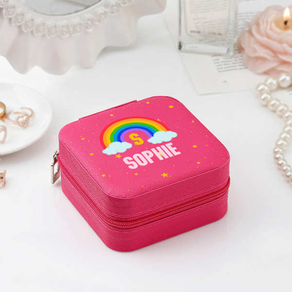 Radiant Pink Personalized Jewellery Organizer