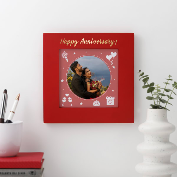 Radiant Romance Personalized Anniversary Frame