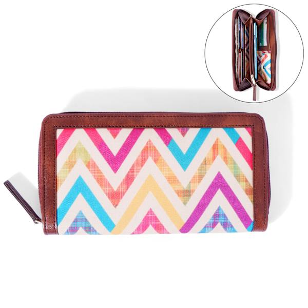 Rainbow Rush Zip Around Women's Wallet