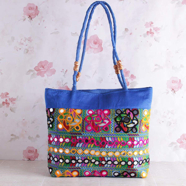 Rajasthani Embroidery Handbag: Gift/Send Fashion Gifts Online J11034175 ...