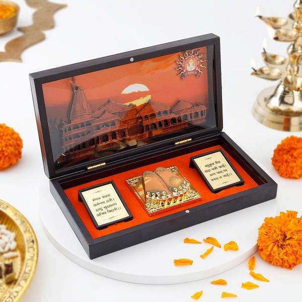Ram Darbaar - Ayodhya Ram Mandir - Charan Paduka Box