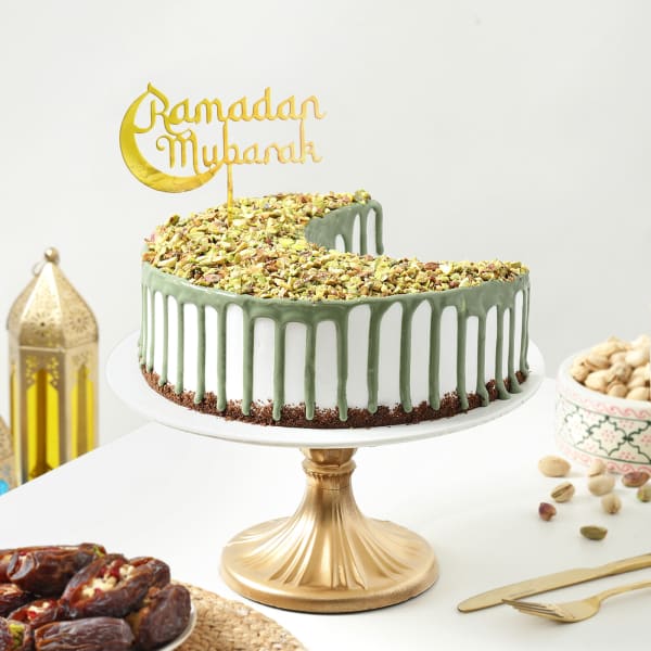 Ramadaan Delight Vanilla Pista Cake (400 Gm)