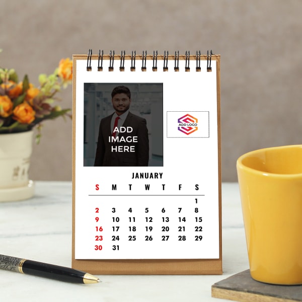 Rectangular Calendar - Customizable with Image & Logo