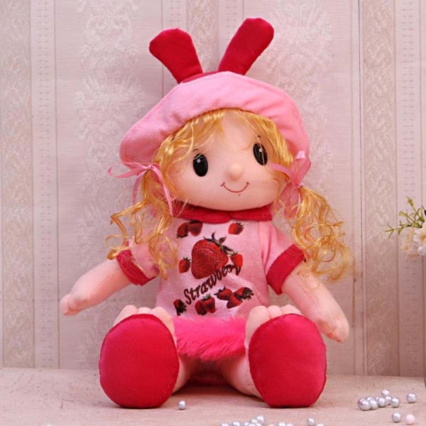 Red & Pink Doll for Kids