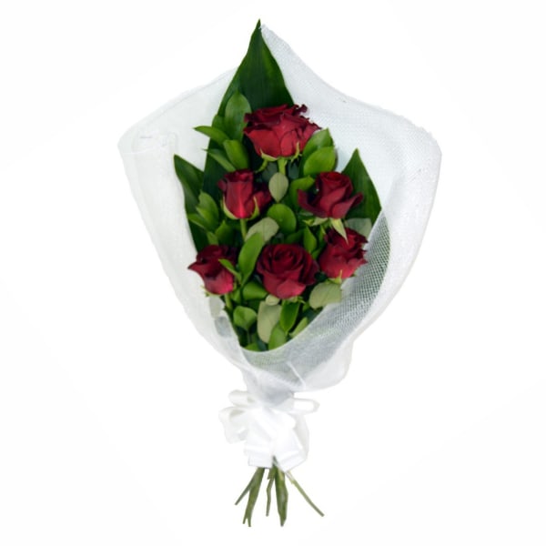 Red Roses in Wrapping