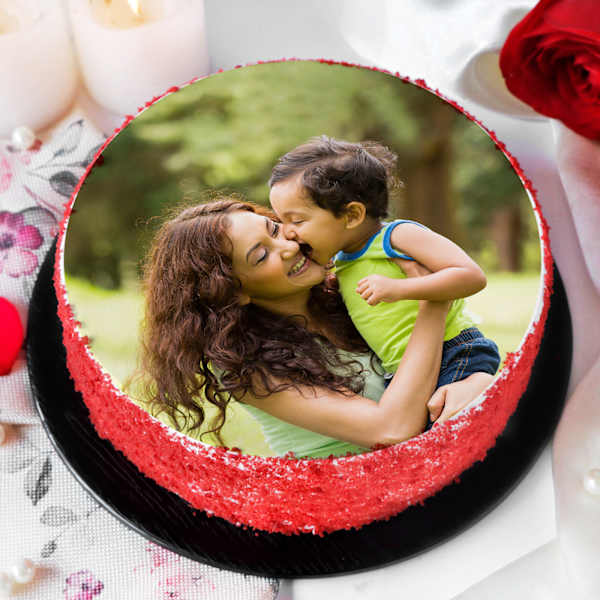 Red Velvet Photo Cake for Kids