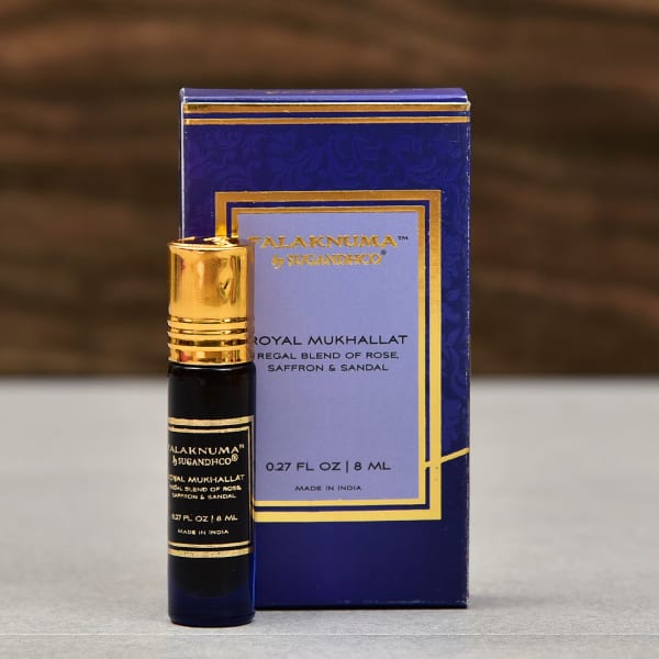 Regal Blend of Rose, Saffron & Sandalwood Unisex Attar Gift/Send