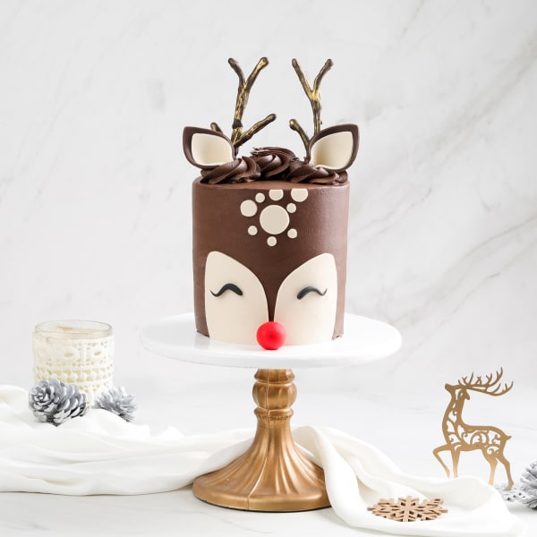 Reindeer Chocolate Cake (1 Kg)