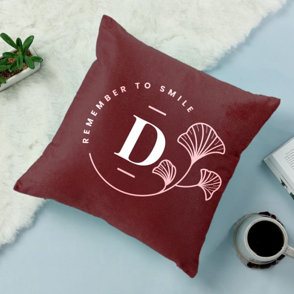 Remember To Smile Personalized Cushion Cover