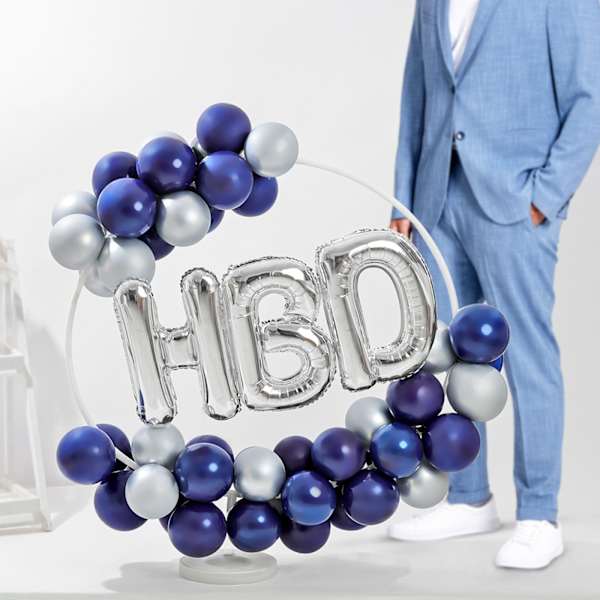 Retro Pop Birthday Balloon Arrangement