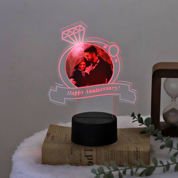 Ring Of Radiance LED Lamp - Personalized - Anniversary