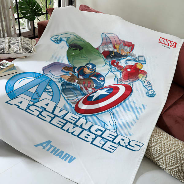 Rocking Avengers Personalized Blanket
