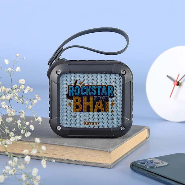 Rockstar Bhai Personalized Portable Speaker