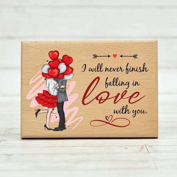 Romantic Couple Customized Wooden Frame