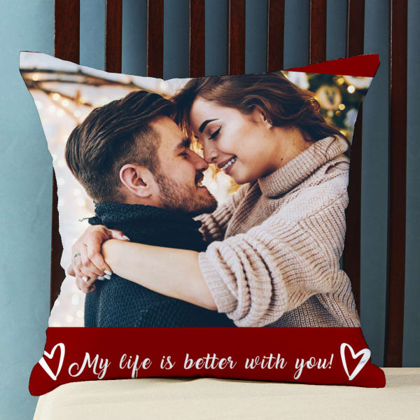 Romantic Personalized Cushion with Quote