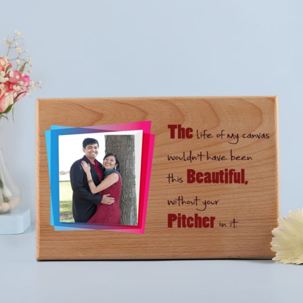 Romantic Personalized Wooden Photo Frame